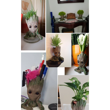 Baby Groot - A galaxis őrzői fa hatású virágtartó tolltartó ceruza tartó asztali tároló (v2)
